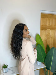 ZINA- Raw Indian Wavy Custom Made 5x5 Lace Closure wig