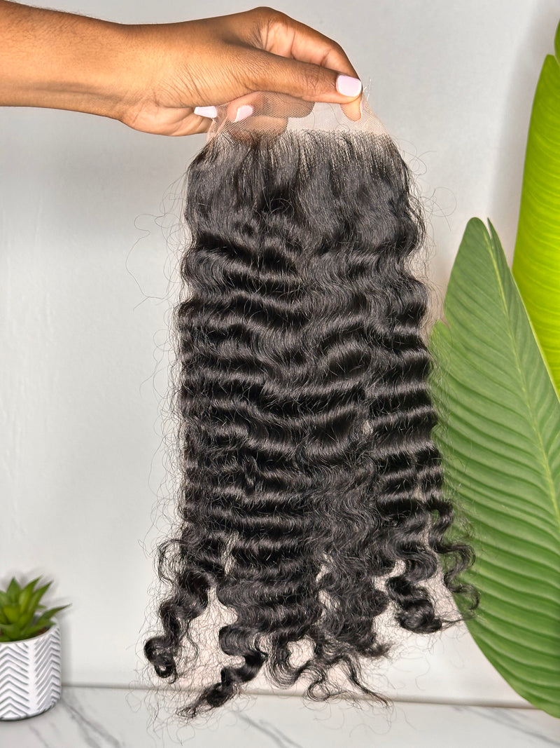 5x5 Raw Burmese Curly Lace Closure
