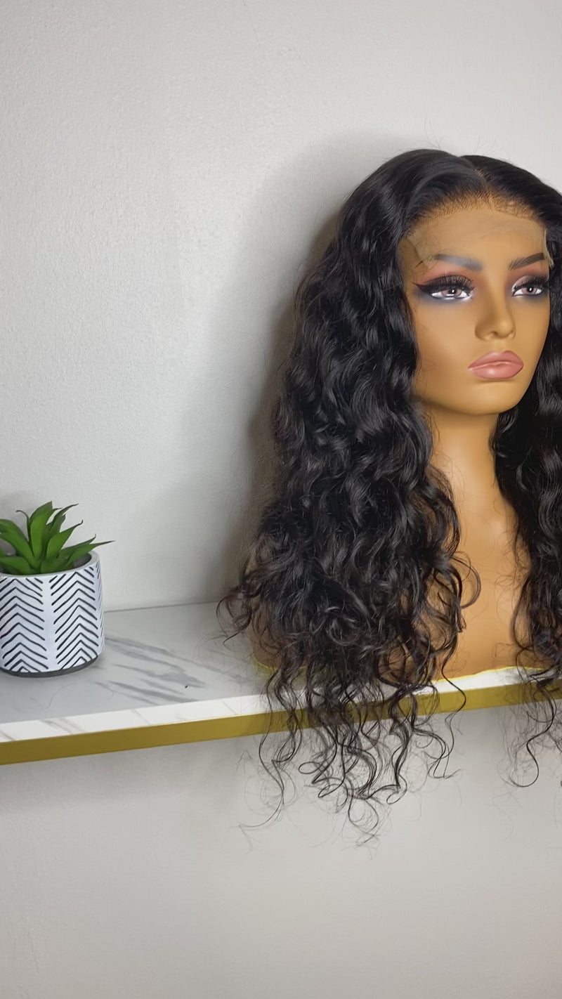 ZINA- Raw Indian Wavy Custom Made 5x5 Lace Closure wig