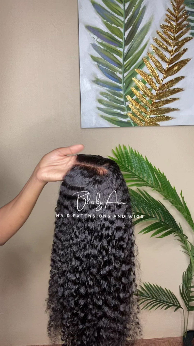 Glueless Kinky Curly Lace Closure Wig