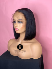 Straight Lace Frontal Bob Wig 150% Density  (Pre-Made)