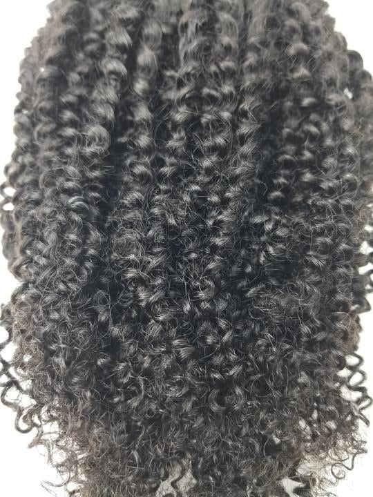 3C/4A Kinky Curly Drawstring Ponytail