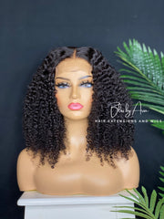 BIANCA kinky Curly Lace closure wig(Custom-Made)