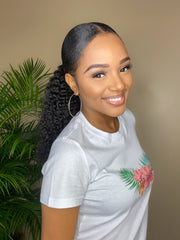 3C/4A Kinky Curly Drawstring Ponytail