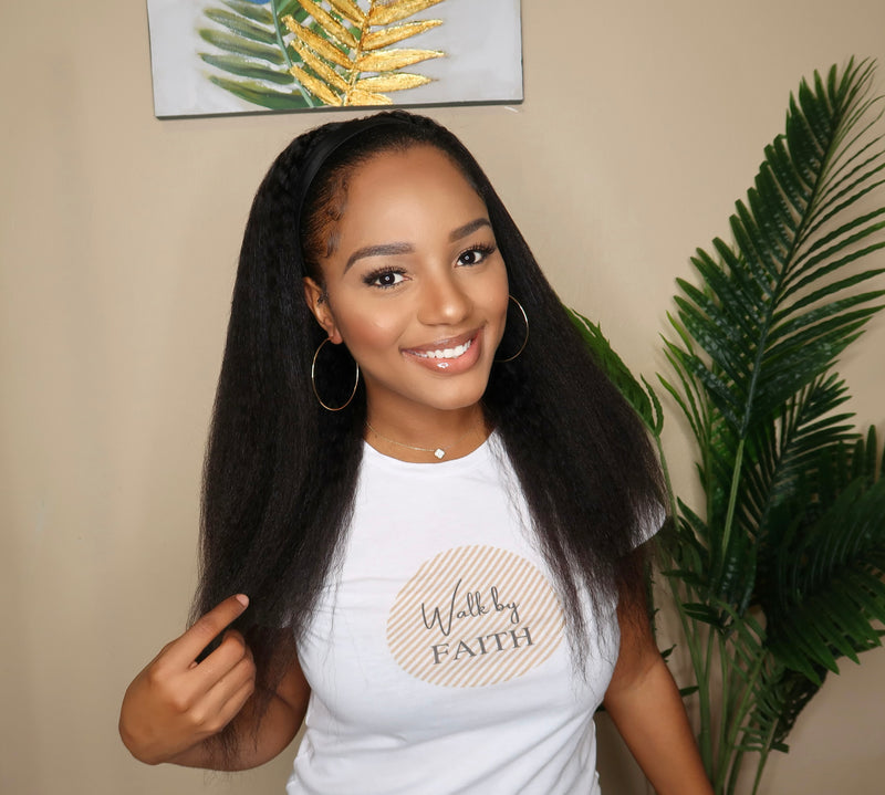 KELLI (Kinky Straight) Headband Wig