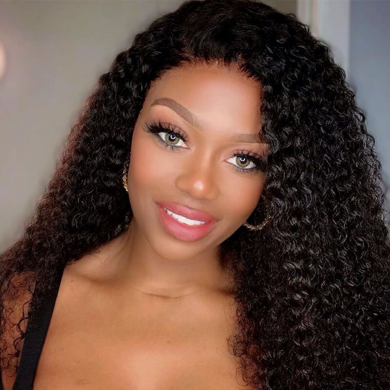 Glueless Kinky Curly Lace Front Wig
