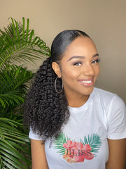 3C/4A Kinky Curly Drawstring Ponytail