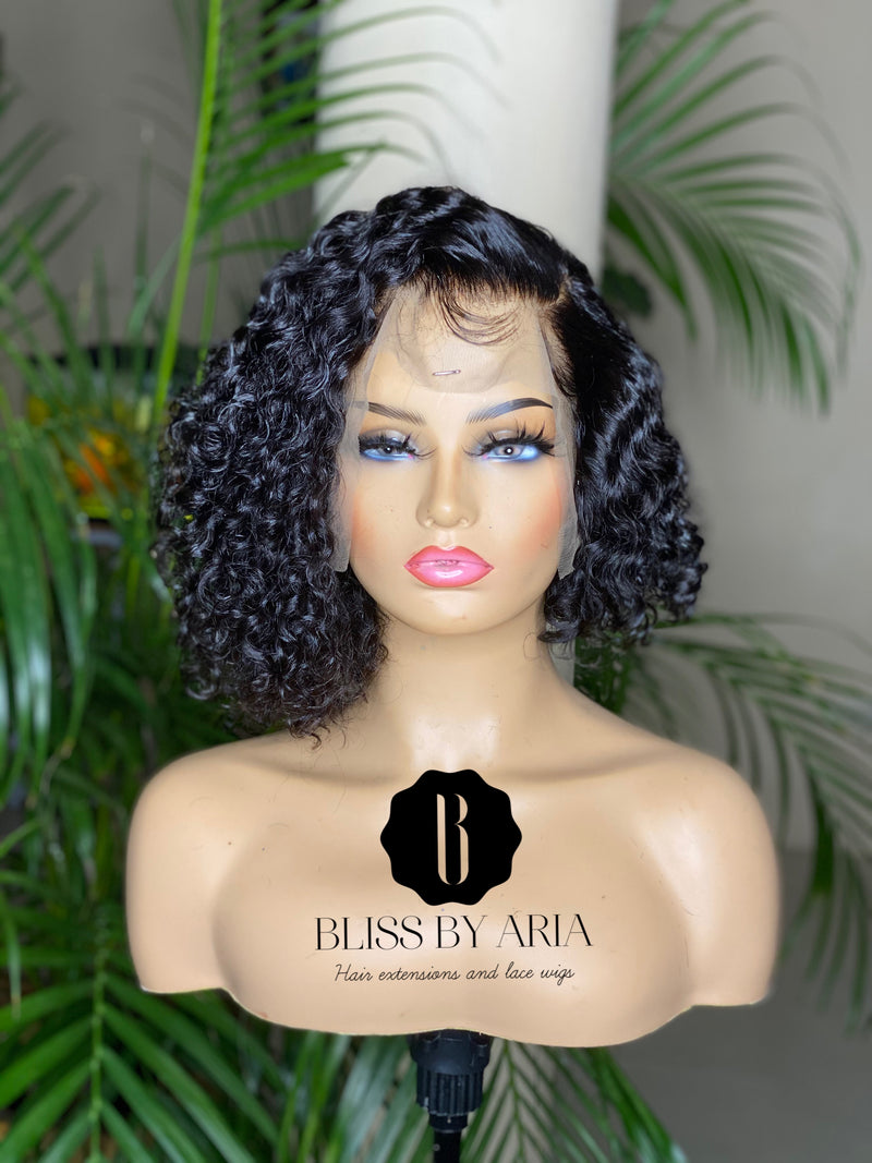 KIKA - Deep Wave lace Frontal Pixie cut Bob Wig (Custom-Made)