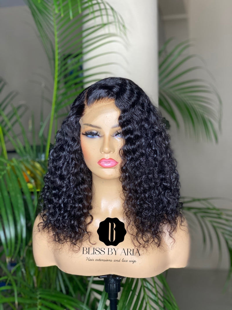 NICOLE - Deep Curly lace Closure Wig (Custom-Made)