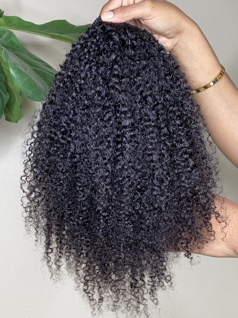 3C/4A Kinky Curly Drawstring Ponytail