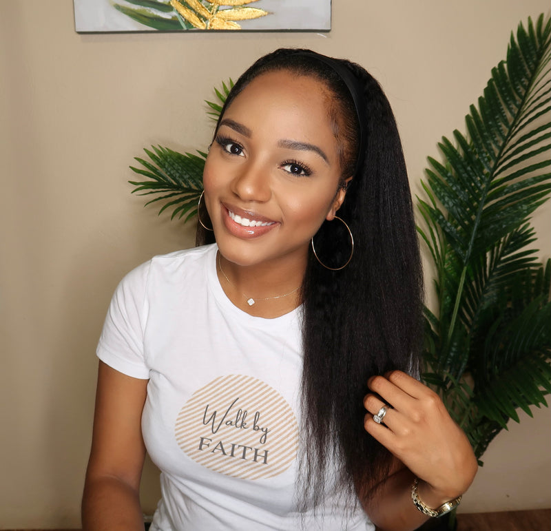 KELLI (Kinky Straight) Headband Wig
