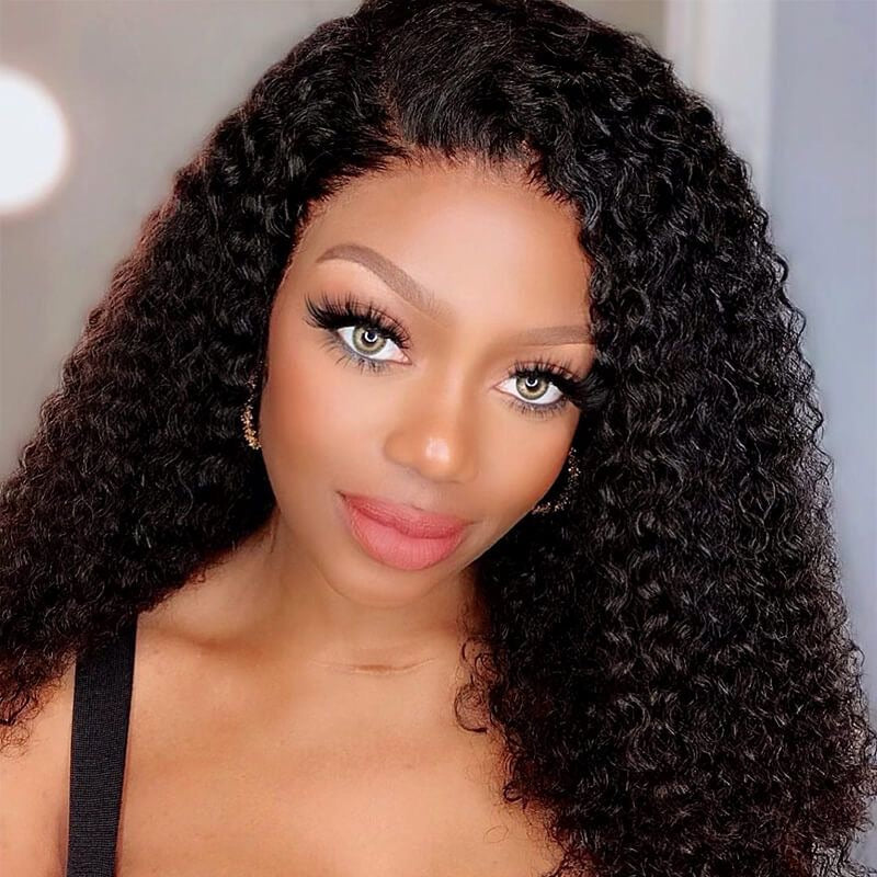 Glueless Kinky Curly Lace Front Wig